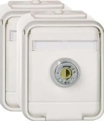 Produktbild von Schneider Electric Set 455039 16A AquaTop licht/basaltgrau