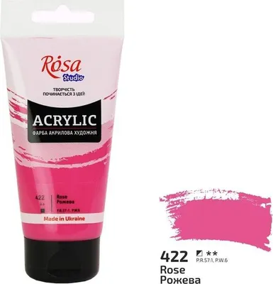 Produktbild von Acrylfarbe Pink 422, 75 ml – Rosa