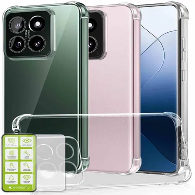 Image de Coque de protection en TPU transparente pour Xiaomi 14 + verre de protection de 0,26 mm