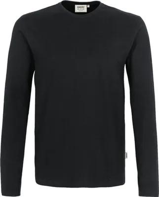Produktbild von HAKRO Langarmshirt Heavy Herren #278 Gr. M schwarz