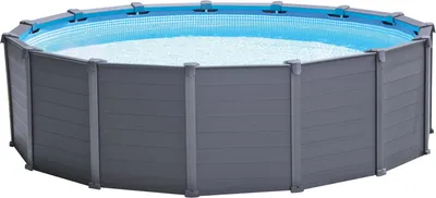 Produktbild von INTEX Frame Pool - Set Graphit Ø 478 x 124 cm, Farbe: anthrazit; 128382GN