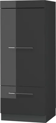 Produktbild von Vicco Mikrowellenschrank Fame-Line, 60 cm, Anthrazit Hochglanz/Anthrazit