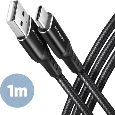 Image de AXAGON Axagon BUCM-AM10AB USB cable USB 2.0 1 m USB A USB C Black