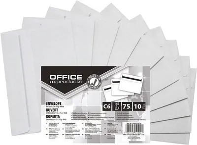 Productafbeelding van Zelfklevende enveloppen C6 114x162mm 75gsm - 10 stuks