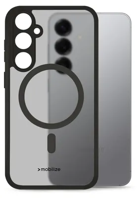 Produktbild von Mobilize Hybrid Handyhülle für Samsung Galaxy S25 MagSafe Hülle Hardcase Backcover Stoßfest - Schwarz