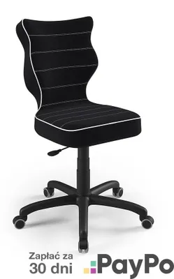 Produktbild von Jugend-Wachstumsstuhl Ergonomischer Schreibtischstuhl Für Körpergrösse 159-188 Cm, Petit Schwarz Jasmine 01