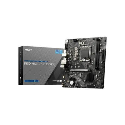 Produktbild von MSI PRO H610M-B DDR4 - Motherboard - micro ATX - LGA1700-Sockel - H610 Chipsatz - USB 3.2 Gen 1 - Gigabit LAN - Onboard-Grafik (CPU erforderlich)