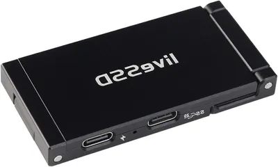 Immagine prodotto di Disco SSD esterno portatile da 2TB - Disco rigido USB-C ad alta velocità da 2000 MB/s con funzione di ricarica durante la registrazione