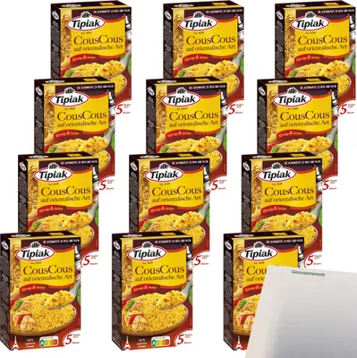 Produktbild von Tipiak CousCous auf orientalische Art VPE (12x510g Packung) + usy Block