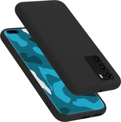 Obrázok produktu pre Cadorabo ochranné puzdro pre Huawei P40 kryt v čiernej farbe puzdro na mobilný telefón kryt TPU Etui
