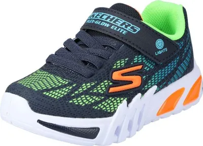 Zdjęcie produktu dla Skechers Flex-Glow Elite - Vorlo - Navy / Multi Synthetic Rozmiar: 33,5 Regularny