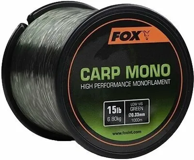 Zdjęcie produktu dla Fox Fishing Carp Mono Low Vis Green 0,33 mm 1000 m 15 lbs-6,8 kg Żyłka