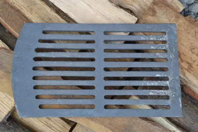 Image de SEZAM - Grille de poêle 33 x 19 cm Grille en fonte Grille de cheminée Grille de cendrier Poêle à bois Grille de four Grille de poêle Cheminée