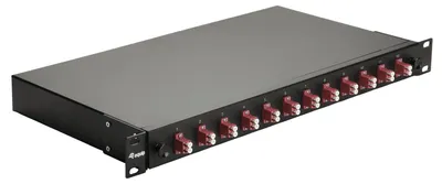 Obrázok produktu pre Equip 337204, LC, OM4, Montáž do racku, 1U, Čierna, Oceľ