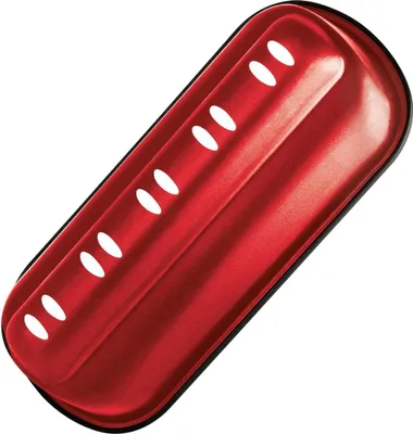 Produktbild von Zenker Stollenbackform 31 cm Sparkling Christmas, hochwertige Stollenform mit Antihaftbeschichtung für kinderleichtes Backen, Backform für Christstollen zum selber machen (Farbe: Rot)