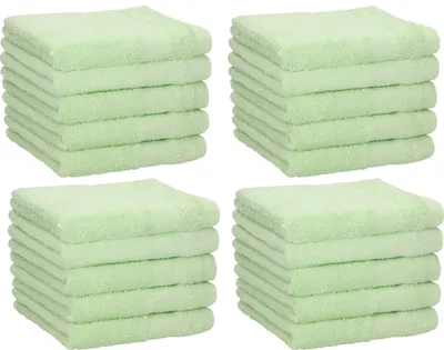 Produktbild von Betz 20 Stück Seiftücher 30x30 cm PALERMO 100% Baumwolle  Farbe: grün