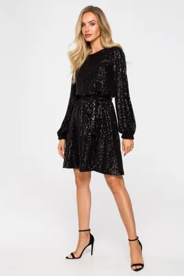 Produktbild von Made of Emotion Minikleid für Frauen Riohn M715 schwarz XL