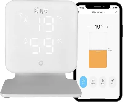 Zdjęcie produktu dla Inteligentny termostat Konyks Climpac przezroczysty przezroczysty jeden rozmiar