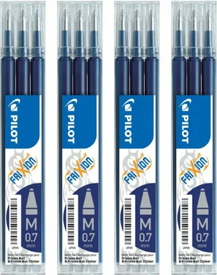 Produktbild von Pilot Frixion Ball Ersatzminen 0.7 schwarzblau - 12er-Set