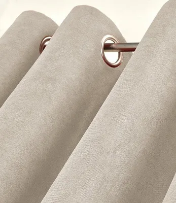 Image de Rideau occultant Home Style 140x260 cm – isolant thermique, à œillets – Alina beige