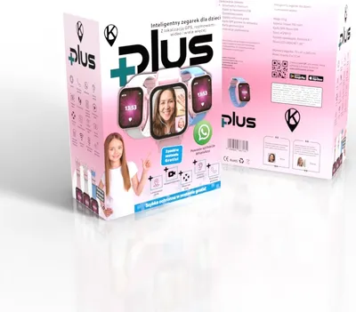 Obrázek produktu pro Chytré hodinky pro děti s funkcí GPS a třemi řemínky Kidiz Plus Pink