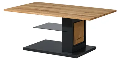 Produktbild von MASSIVMOEBEL24.DE Couchtisch Wildeiche 110x70x46 natur lackiert / geölt KITZBÜHEL #130