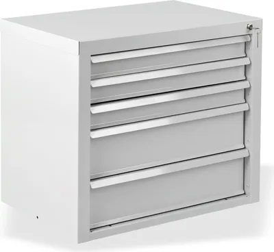 Produktbild von ADB Schubladenschrank TAUROX 5 Schubladen 70 x 60 cm (B x H) Lichtgrau