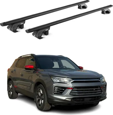 Produktbild von Dachträger Grundtäger für Ssangyong Korando 2019-2025 5 tür 90kg Alu Schwarz ABE