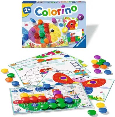 Immagine prodotto di Ravensburger Kinderspiele 20832 - Colorino - gioco per bambini per l'apprendimento dei colori, gioco a mosaico, giocattolo a partire da 2 anni