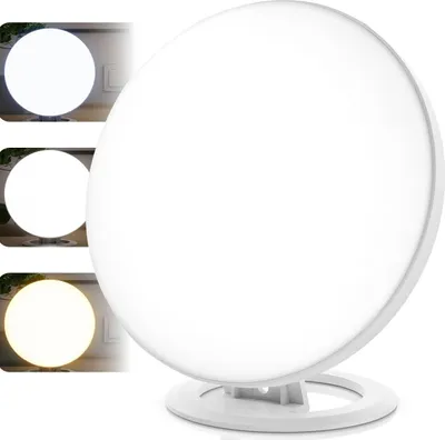 Produktbild von Stufenlos dimmbare LED-Tageslichtlampe, 3 Farbtemperaturen, flimmerfrei & UV-frei, Anti-SAD, Büro, Lernen & Entspannung