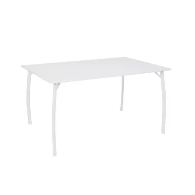 Produktbild von Greemotion Tisch Toulouse, höhenverstellbare Niveauregulierung, aus Stahl/kunststoff-ummantelt, 140 x 74 x 90 cm, Gewicht 11 kg, in weiß