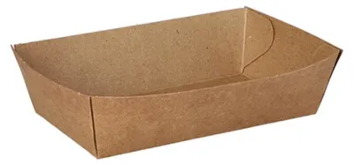 Produktbild von Snacktrays, Pappe "pure" 3,5 cm x 7 cm x 12 cm braun