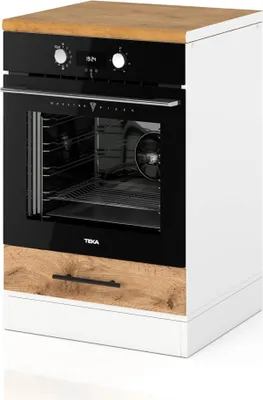 Zdjęcie produktu dla Szafka Kuchenna Stojąca Z Blatem Pod Piekarnik 60Cm Spremium Dąb Wotan