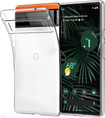 Obrázok produktu pre Puzdro pre Google Pixel 6 Pro, priehľadný silikónový zadný kryt