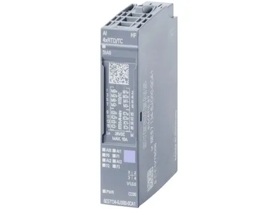 Zdjęcie produktu dla Siemens 6ES7134-6JD00-0CA1, Analogowy, System zasilania, IP20, Wielobarwny, 73 mm, 39 g