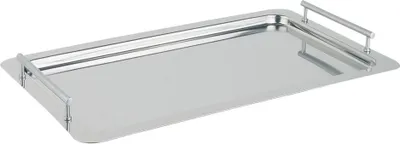 Produktbild von APS 11295 System-Tablett GN 1/1 CLASSIC, Edelstahl, 53 x 32,5 cm, stapelbar, inkl. Distanzstücke, Nutzhöhe 4 cm, Germany