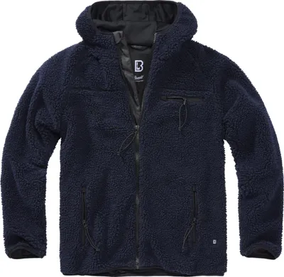 Produktbild von Brandit Teddyfleece Outdoorjacke mit Kapuze Größe 4XL Farbe Navy