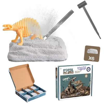 Obrázek produktu pro Woopie Excavation 6v1 Dinosauří kostra Malý archeolog 6 ks.