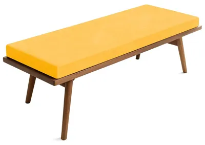 Imagen del producto de Cojín antideslizante para banco de exterior, para 2 o 3 plazas, con funda removible
