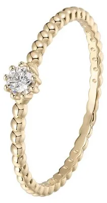 Produktbild von Diara Ring Dots Lab Grown Diamant 0,1 ct 585er Gelbgold DS2053G Gr. 54