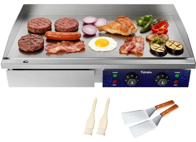 Elektrische Grillplatte 4400 W 73 cm Edelstahl Gewerbe