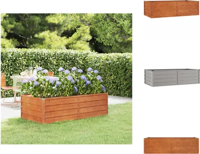 Produktbild von vidaXL Hochbeet Rostig 160x80x45 cm Cortenstahl -  Blumentöpfe & Pflanzgefäße