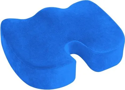 Zdjęcie produktu dla Poduszka ergonomiczna Unyqoos® z pianką memory – zapewnia odciążenie kręgosłupa i wsparcie, idealna do biura, samochodu i wózka inwalidzkiego, z oddychającą obudową