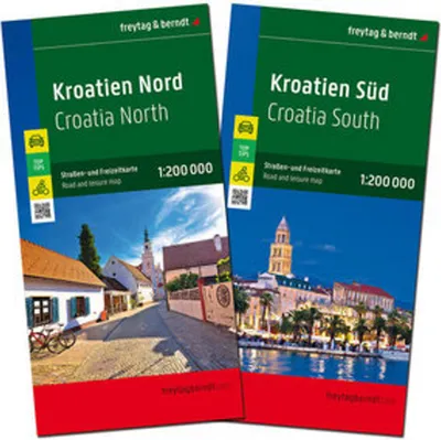 Produktbild von freytag & berndt Straßenkarte Kroatien Set 1:200.000