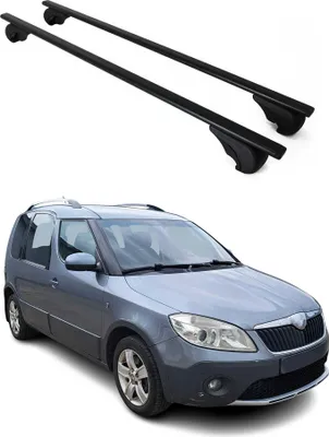 Produktbild von Dachträger Grundtäger für Skoda Roomster Praktik 2007-2015 75kg Metall Schwarz