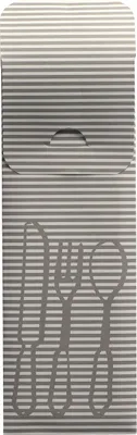 Zdjęcie produktu dla Papstar Bestecktaschen grau 23,5x7,3