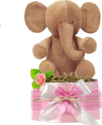Produktbild von Windeltorte Mädchen LITTLE PEANUT rosa