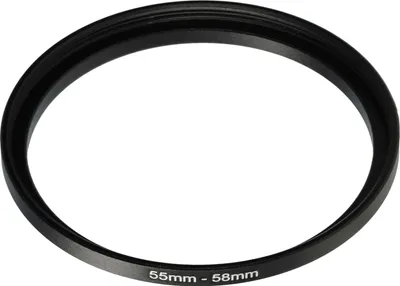 Produktbild von vhbw Step-Up-Ring Adapter 55mm - 58mm für Kamera Objektiv - Filteradapter, Metall Schwarz