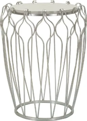 Image de Mauro Ferretti Hook table d'appoint Ø47,5x61,5 cm argenté
