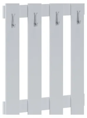 Produktbild von Plaus - Garderobe, 115 cm hoch, Weiß, 4 Haken